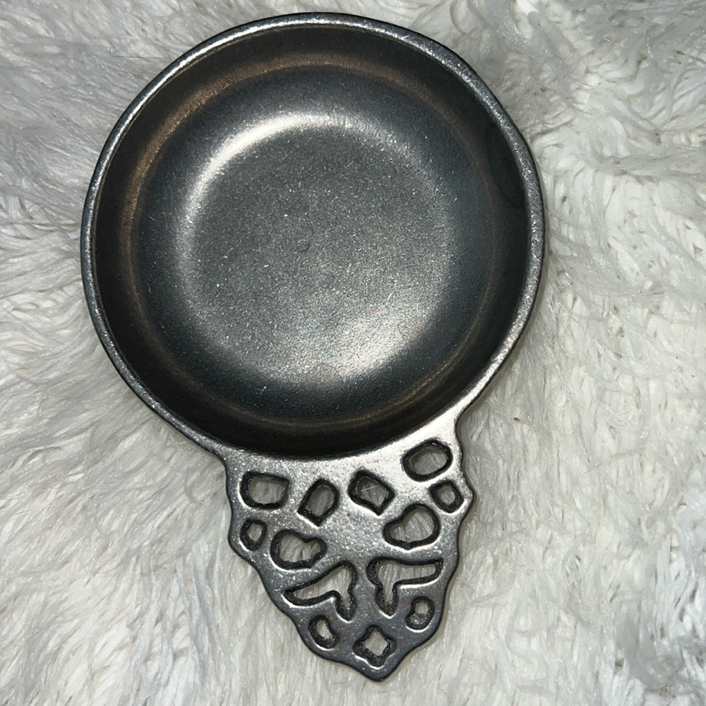 Vintage Wine or Porridge Pewter Bowl